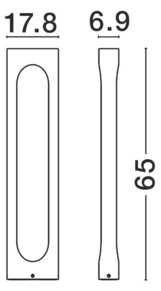 NOVA LUCE venkovní sloupkové svítidlo PORTAL černý hliník a akryl LED 13.5W 3000K 220-240V 296st. IP54 9002841