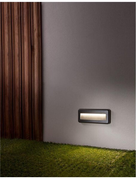Nova Luce Venkovní nástěnné svítidlo PULSAR, LED 4W 3000K 38st. IP54