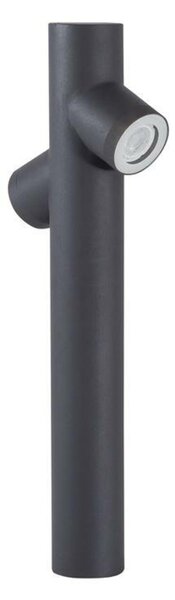 NOVA LUCE venkovní sloupkové svítidlo RAMO tmavě šedý hliník skleněný difuzor GU10 2x7W 220-240V IP65 bez žárovky 9291703