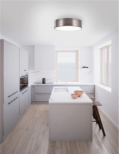 Nova Luce Stropní svítidlo FINEZZA, 45cm, E27 3x12W, provedení nikl Barva: Nikl