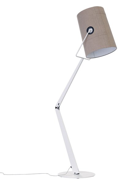 Diesel 50570 2600 Fork floor, podlahová lampa z béžového kovu a šedé tkaniny, 2x25W E14, výška 170,4cm
