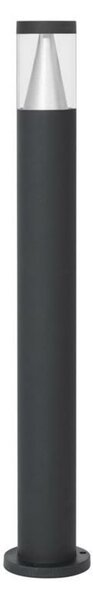 NOVA LUCE venkovní sloupkové svítidlo ROCK černý hliník stříbrný hliník a čirý akryl LED 8W 3000K 220-240V 120st. IP65 9905024