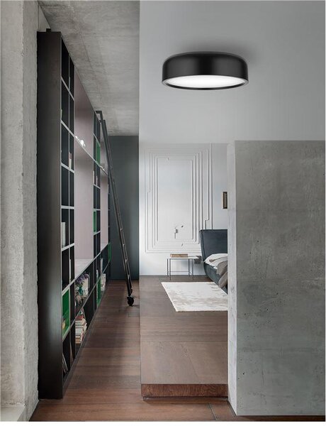 Nova Luce Stropní svítidlo PERLETO, E27 2x12W Barva: Černá