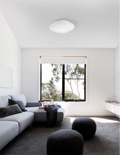 Nova Luce Stropní svítidlo SENS, 25cm, E27 1x12W, IP44 Barva: Kouřové sklo