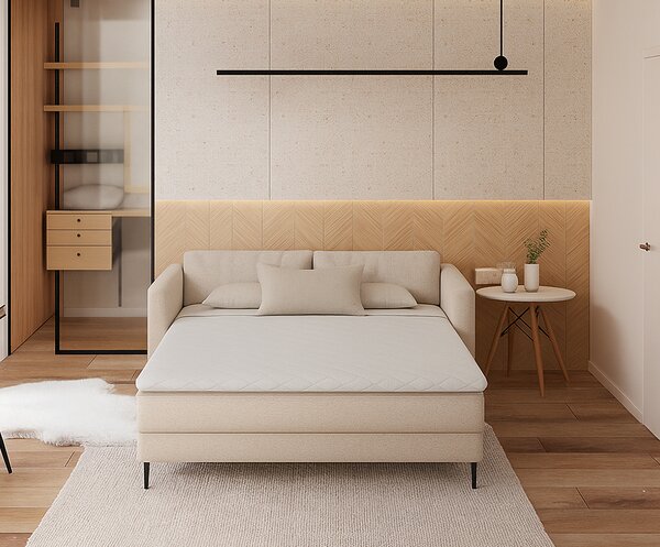 Přistýlka z profilované 7zónové pěny HR H30 a latex 90x200cm 6cm