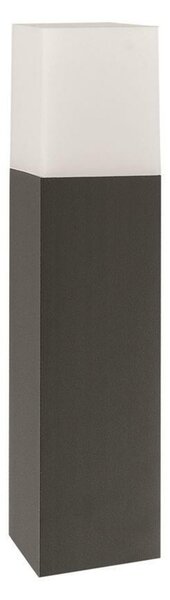 NOVA LUCE venkovní sloupkové svítidlo STICK tmavě šedý hliník bílý akryl E27 1x12W 220-240V IP54 bez žárovky 71371102