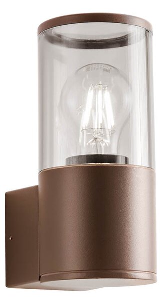 Redo 90047 Fred, hnědá venkovní nástěnná lampa, 1xE27 max 20W, výška 20cm, IP54