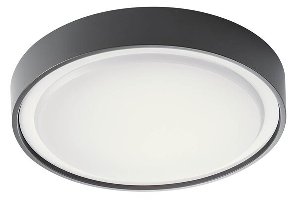 Redo 90155 Ponza, stropní venkovní svítidlo LED 16W 3000K, antracit, průměr 26cm, IP65