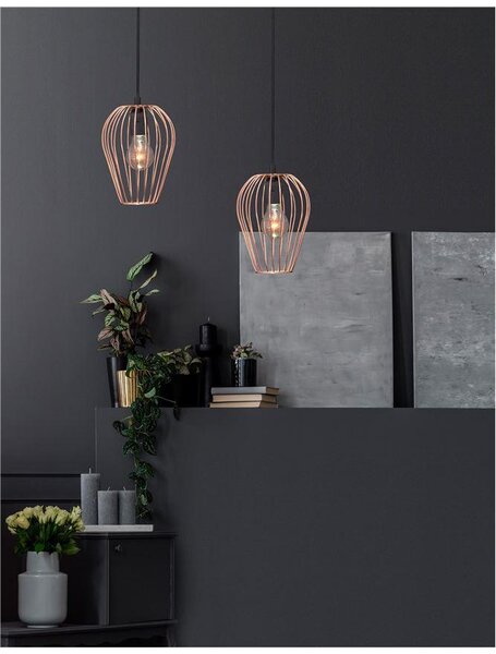 Nova Luce Závěsné svítidlo SAGE, 17cm, E27 1x12W Barva: Bílá