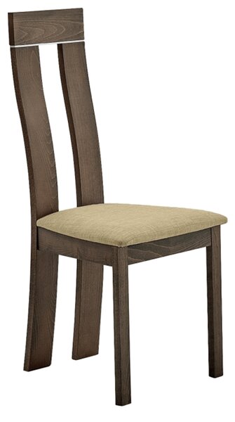 Dřevěná židle, třešeň/Magnolia látka hnědá, DESI