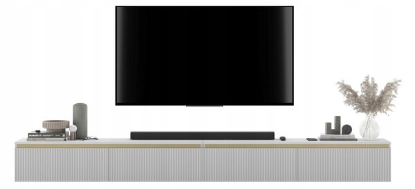 Závěsná TV skříňka Meble Lindner 280 cm x 30 cm x 35 cm