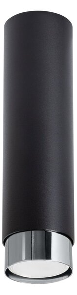 Stropní svítidlo Nero, 1x černé kovové stínítko, (22,5 cm), ch