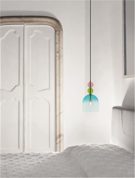 Nova Luce Závěsné svítidlo MURANO, 16cm, E14 1x5W