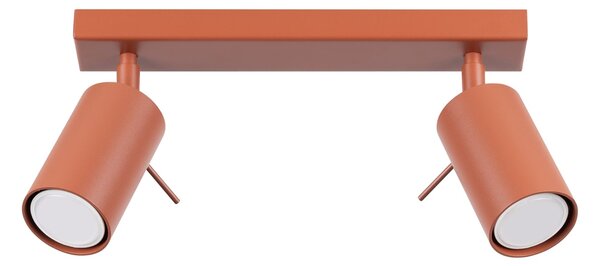 Bodové svítidlo Ring, 2x oranžové kovové stínítko, (možnost polohování)