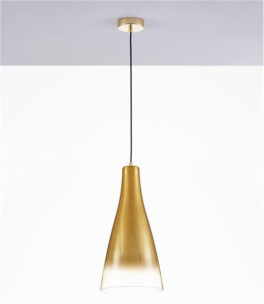 Nova Luce Závěsné svítidlo LIVTA, 23cm, E27 1x12W Barva: Chrom