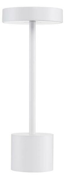 NOVA LUCE venkovní stolní lampa FUMO bílý hliník a akryl LED 2W 3000K 220-240V 163st. IP54 vypínač na těle / USB kabel 9002863