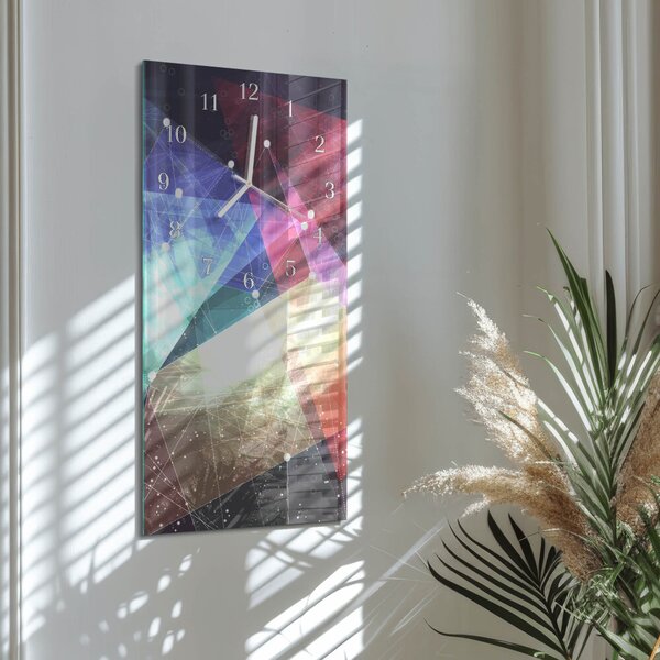 Skleněné hodiny vertikální Vzor zsppb-30x60-00090601