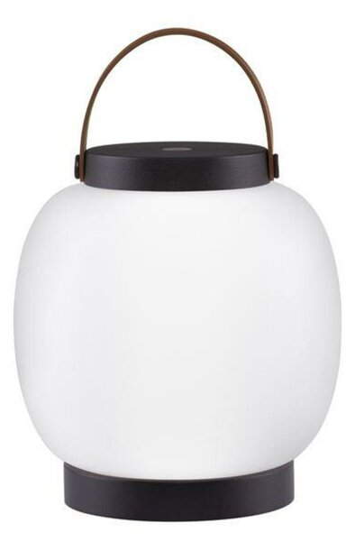 NOVA LUCE venkovní stolní lampa JIGRA černý hliník a akryl LED 2W 3000K 3,7V 306st. IP54 vypínač na těle / USB kabel 9002876