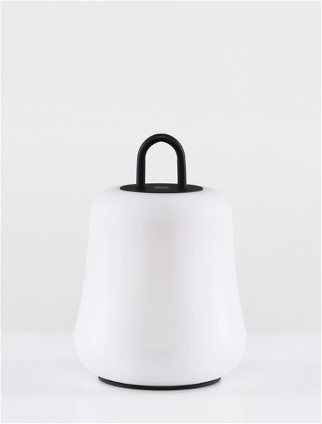 NOVA LUCE venkovní stolní lampa JIGRA černý hliník a akryl LED 2W 3000K 3,7V 339st. IP54 vypínač na těle / USB kabel 9002877