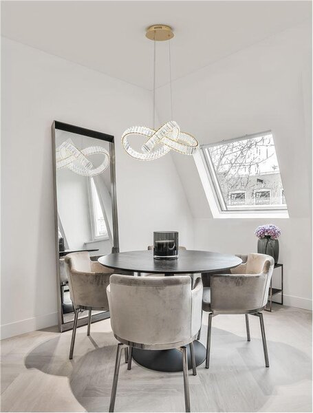Nova Luce Závěsné LED svítidlo CONCETO, 50W 3500K stmívatelné Barva: Chrom