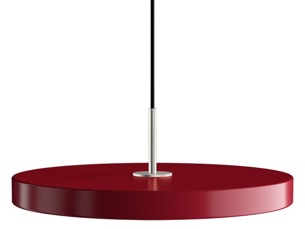 Umage 2174+4172 Asteria medium, závěsné svítidlo rubínově červená/ocel, LED 16W, 3000K průměr 43cm