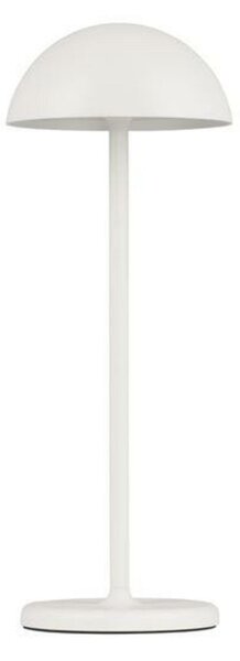 NOVA LUCE venkovní stolní lampa ROSE bílý hliník a akryl LED 1W 3000K 5V DC IP54 vypínač na těle / USB kabel 9281380