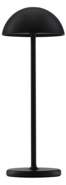 NOVA LUCE venkovní stolní lampa ROSE černý hliník a akryl LED 1W 3000K 5V DC IP54 vypínač na těle / USB kabel 9281381