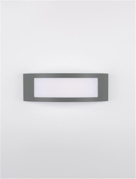 NV 9020933 Venkovní nástěnné svítidlo ZENITH tmavě šedý hliník akrylový difuzor proti oslnění E27 1x12W 220-240V bez žárovky IP44 - NOVA LUCE