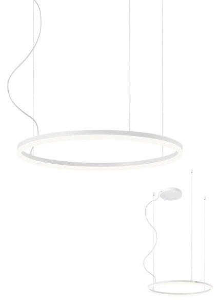 Kruhové LED svítidlo nad stůl o průměru 60 cm