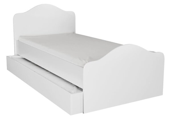Bílá jednolůžková postel s úložným prostorem 90x190 cm Kanguru – Kalune Design