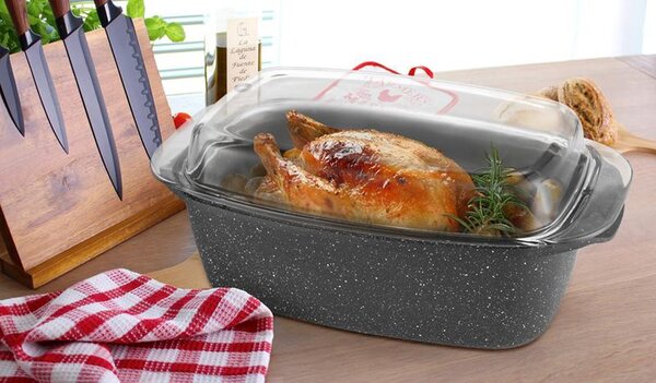 Provence Pekáč se skleněným víkem Gourmet 32x20cm