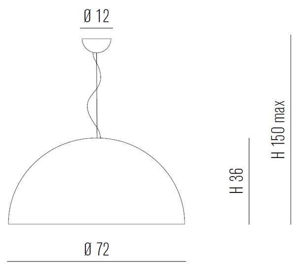 Metal lux 271.075.03 Chiara, závěsné svítidlo 1xE27, černá, průměr 72cm