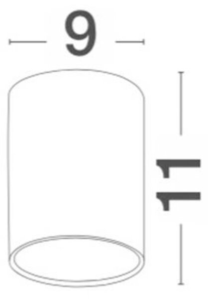 NOVA LUCE venkovní stropní svítidlo CECI bílý hliník skleněný difuzor Osram LED 6W 3000K 100-240V 76st. IP65 9200612