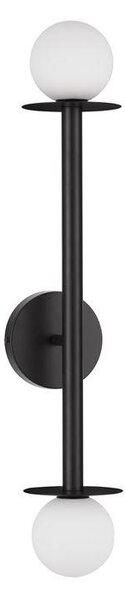 Nova Luce Nástěnné svítidlo PIELO, 67cm, opálové sklo G9 2x5W Barva: Černá