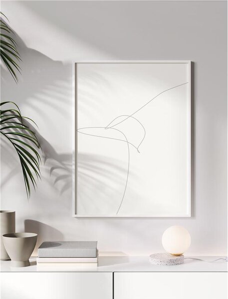 Nova Luce Stolní lampa BESON šedá mramorová základna opálové sklo E14 1x5W