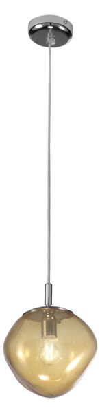 Metal lux 274.515.06 Saxa, závěsé svítidlo z ambrového skla, 1xG9, průměr 15cm