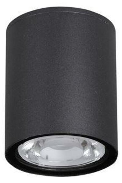 NOVA LUCE venkovní stropní svítidlo CECI černý hliník skleněný difuzor Osram LED 6W 3000K 100-240V 76st. IP65 9200611