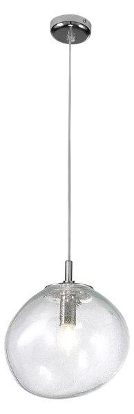 Metal lux 274.525.01 Saxa, závěsé svítidlo z čirého skla, 1xE27, průměr 25cm