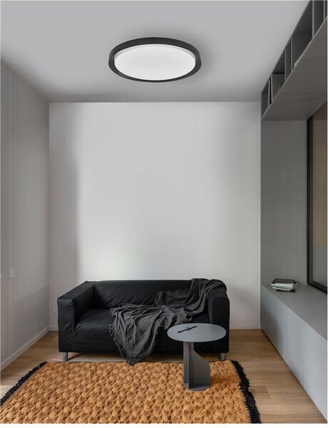 Nova Luce Stropní LED svítidlo TROY, 50W 3000K stmívatelné Barva: Černá