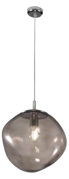 Metal lux 274.535.18 Saxa, závěsé svítidlo z kouřového skla, 1xE27, průměr 35cm