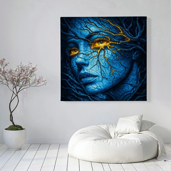 Obraz na plátně - Strom života Corren, vášnivý pohled FeelHappy.cz Velikost obrazu (šířka x výška): 40 x 40 cm