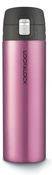 Lock&Lock Nerezová termoska One touch 500ml rubínově červená