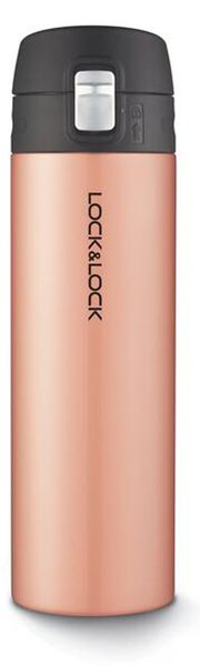 Lock&Lock Nerezová termoska One touch 500ml zlato růžová