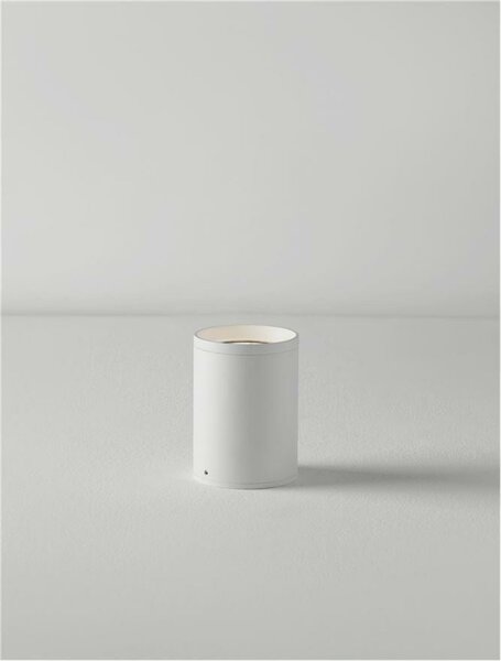 NOVA LUCE venkovní stropní svítidlo DARA bílý hliník skleněný difuzor LED 9W 3000K 100-240V 120st. IP54 9136179