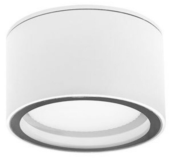 NOVA LUCE venkovní stropní svítidlo FOCUS bílý hliník skleněný difuzor LED GX53 7W 3000K 220-240V 77st. IP54 752462
