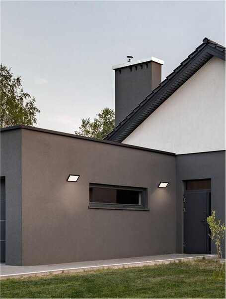 Nova Luce Venkovní nástěnné svítidlo NOBU černý hliník, LED 15W 3000K IP65