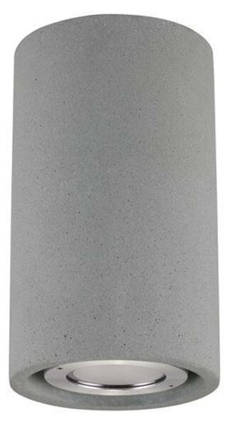 NOVA LUCE venkovní stropní svítidlo EMILE šedý beton skleněný difuzor LED 5W 3000K 120-230V IP65 9540210