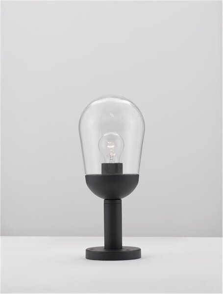 Nova Luce Venkovní sloupkové svítidlo OMIKA, 37cm, E27 1x12W IP54