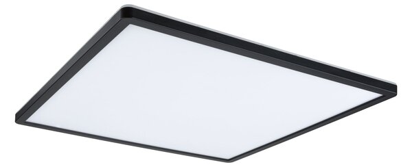 Paulmann 71002 Atria Shine, černé stropní LED svítidlo s korónou, 22W LED 3000K tříkrokové stmívání, 42x42cm