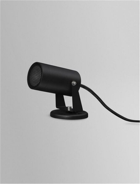 NOVA LUCE venkovní svítidlo s bodcem DESTRY černý hliník a čiré sklo plástvový difuzor proti oslnění GU10 1x10W 220-240V bez žárovky IP54 9136184